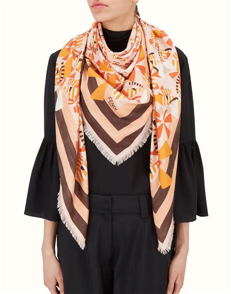 fendi pink wool shawl|Fendi poncho women's.